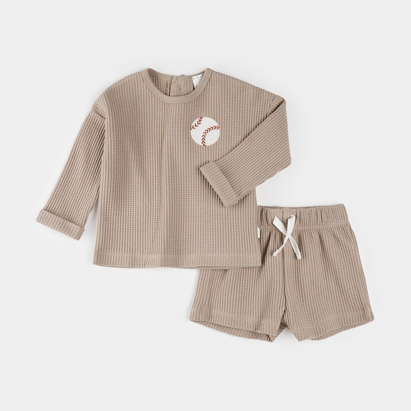 Tan Thermal Shorts Set