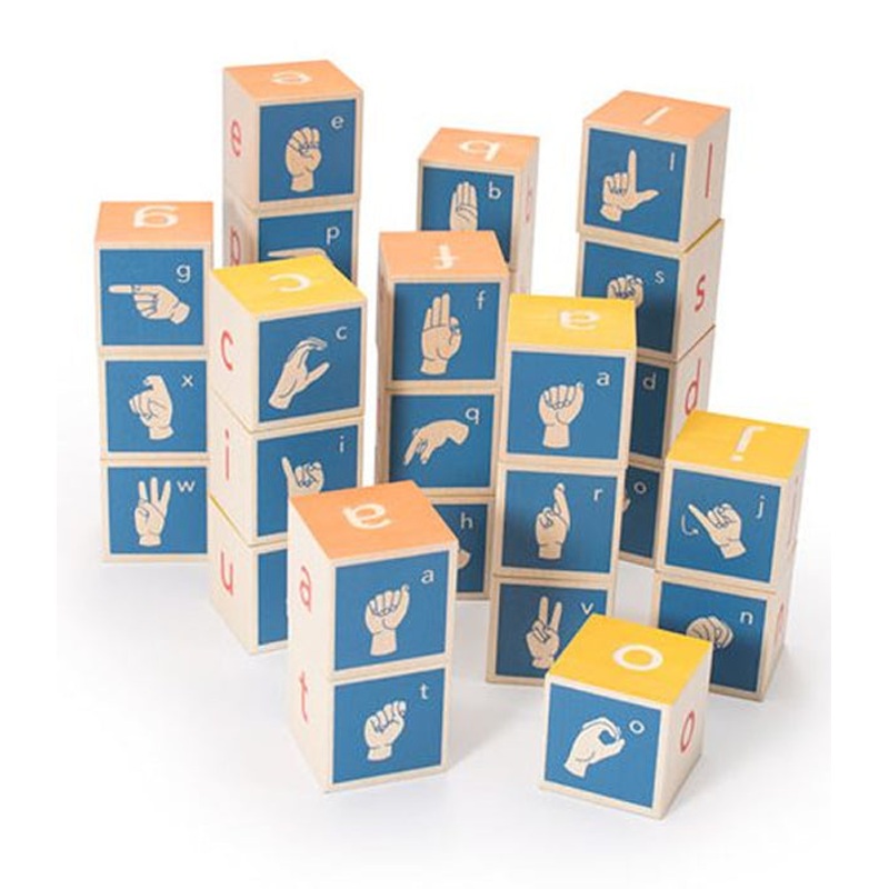 Uncle Goose Sign Language ABC Blocks
