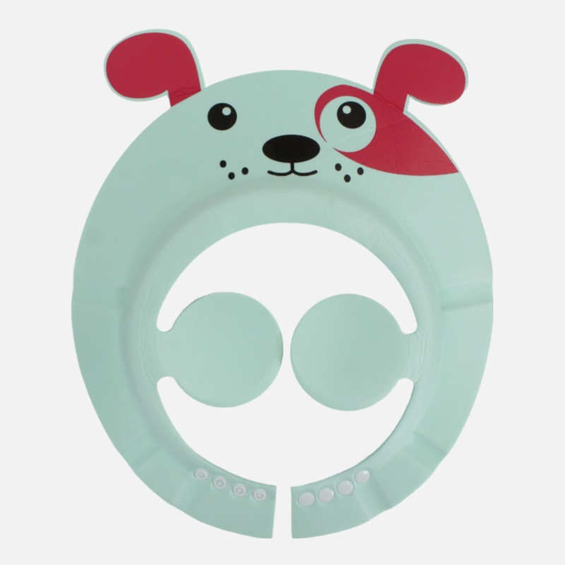 Mint Green Foam Shower Cap With Eye & Ear Protection – Dog