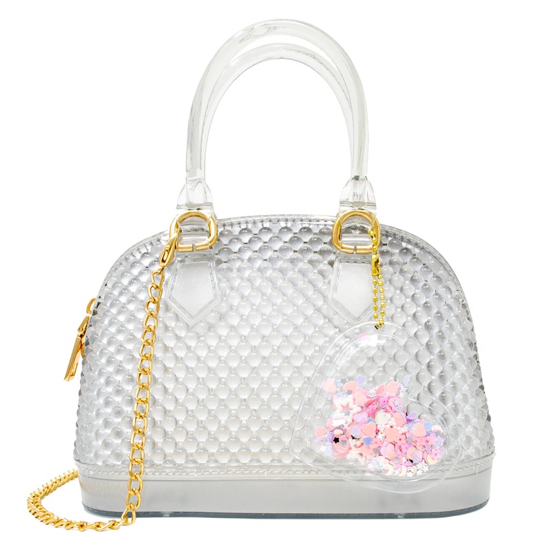 Tiny Treats Jelly Bead Bowling Bag: Clear