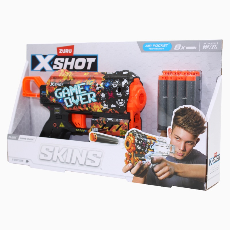 X-Shot Skins Flux Blaster  Game Over