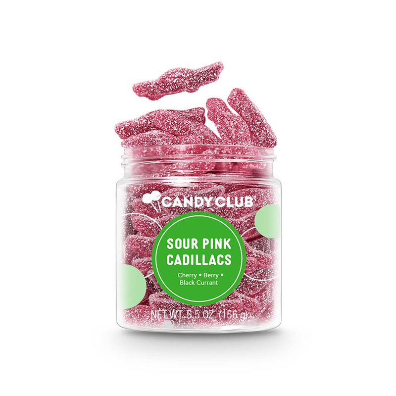 Candy Sour Gummy Pink Cadillacs