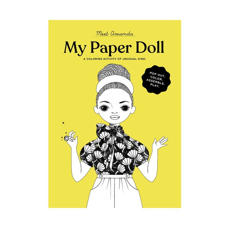 Coloring Paper Doll kit Amanda