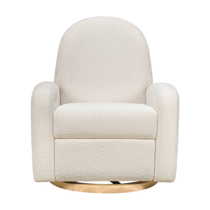Nami Electronic USB Recliner Light Wood Base – Ivory Boucle