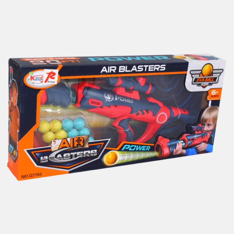 Power Air Blasters Red Gun  Foam Dart Blaster for Action-Packed Play