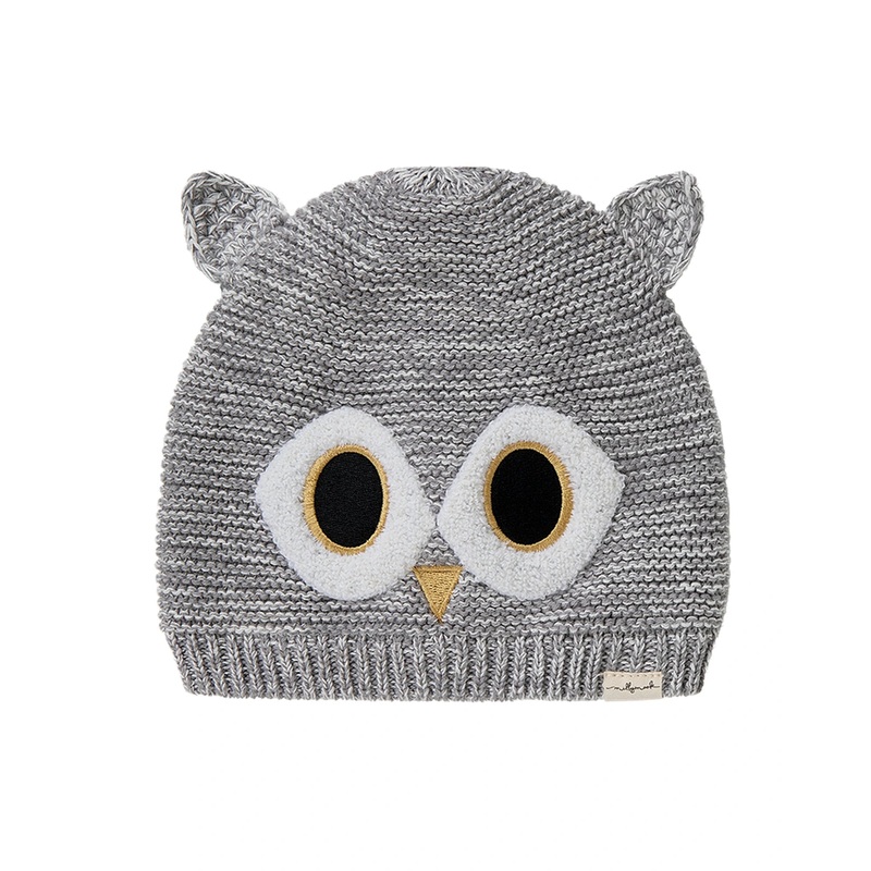 Millymook Owl Baby Girls Beanie