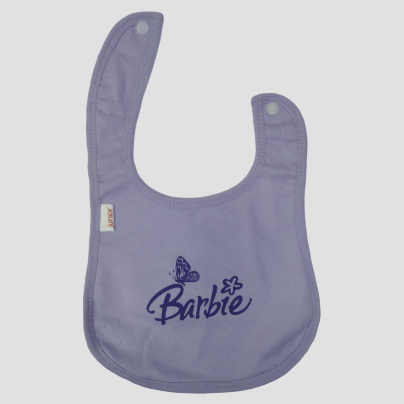 Baby Bib  Purple Barbie Design