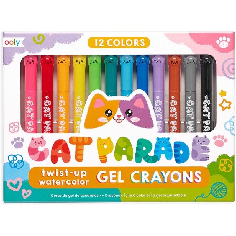 Cat Parade Twist-Up Watercolor Gel Crayons