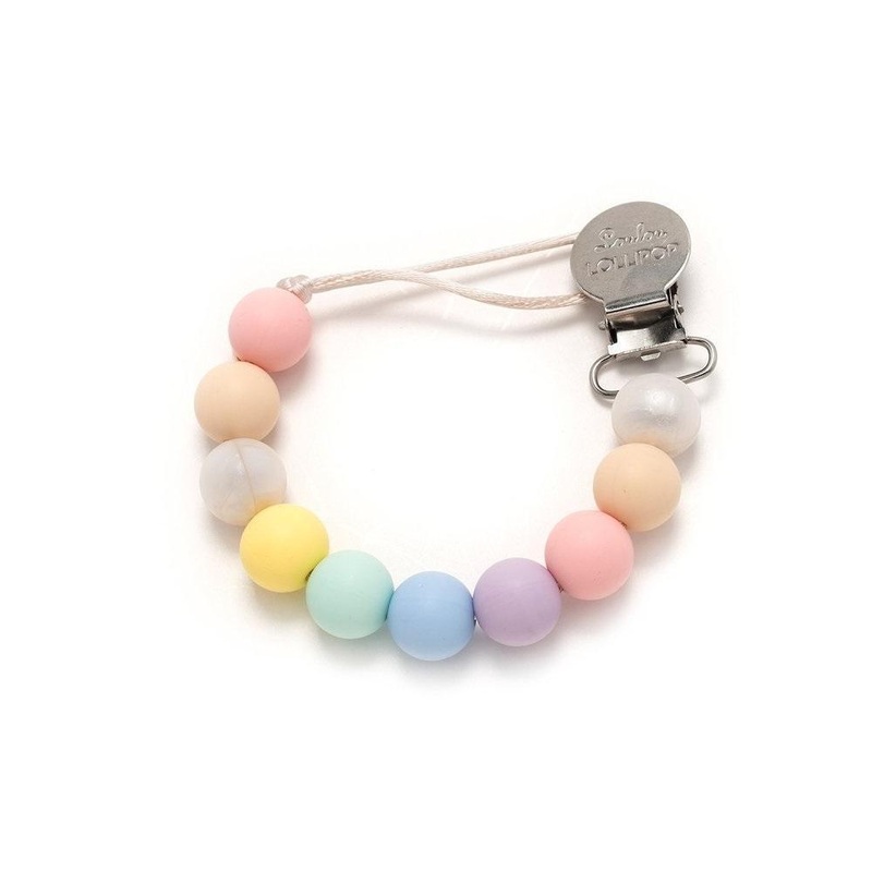 LouLou LOLLIPOP Lolli Silicone Pacifier Clip (Cotton Candy)