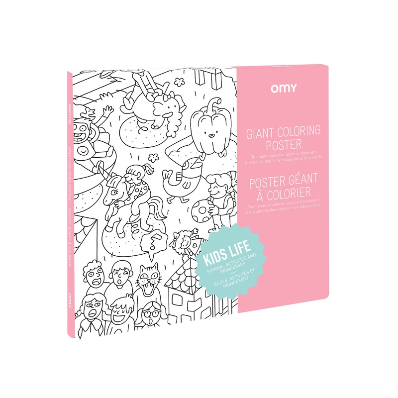 Giant Colouring Poster – Kids Life by OMY