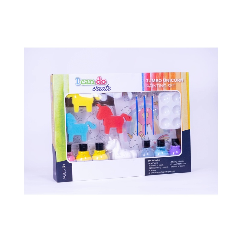 Icando Jumbo Unicorn Painting Set