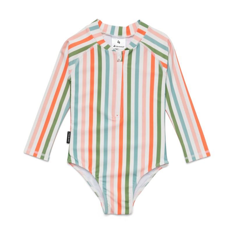 Long Sleeve Swimsuit- Summer Stripe