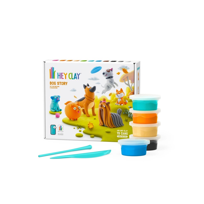 Hey Clay Dog Story Large Pack (15 Cans & 2 Tools)