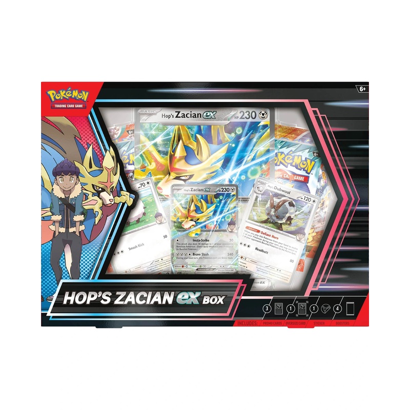 Pokemon TCG Hops Zacian ex Box – Assorted