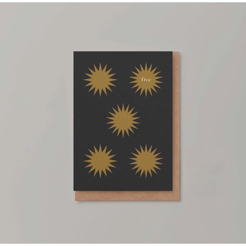 ‘FIVE’ Nature Birthday Card