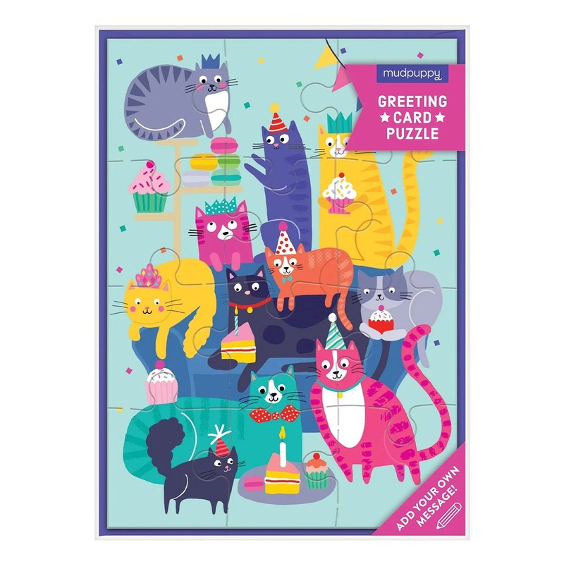 Greeting Card Puzzle – Cat Party
