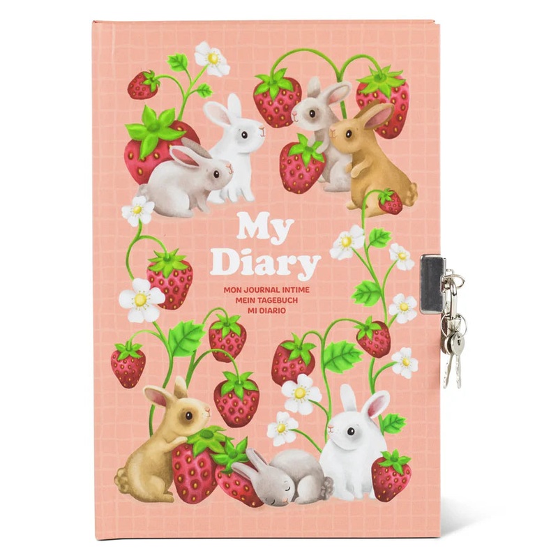 Lockable Diary – Berry Bunny by Tiger Tribe