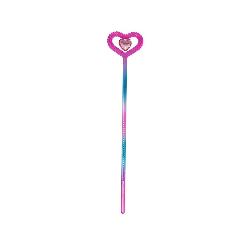 Pink Poppy Shimmering Mermaid Jewel Heart Wand