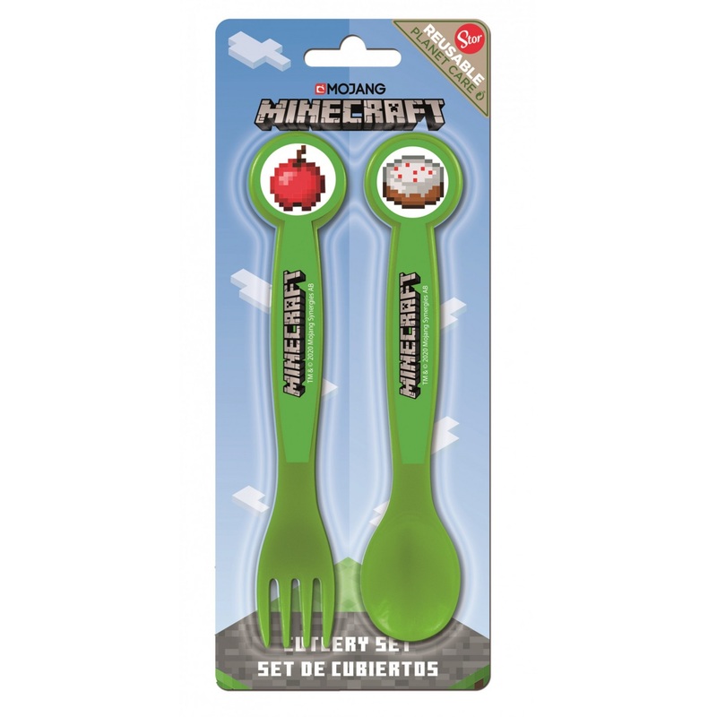 Minecraft Children’s Cutlery Spoon Fork Set