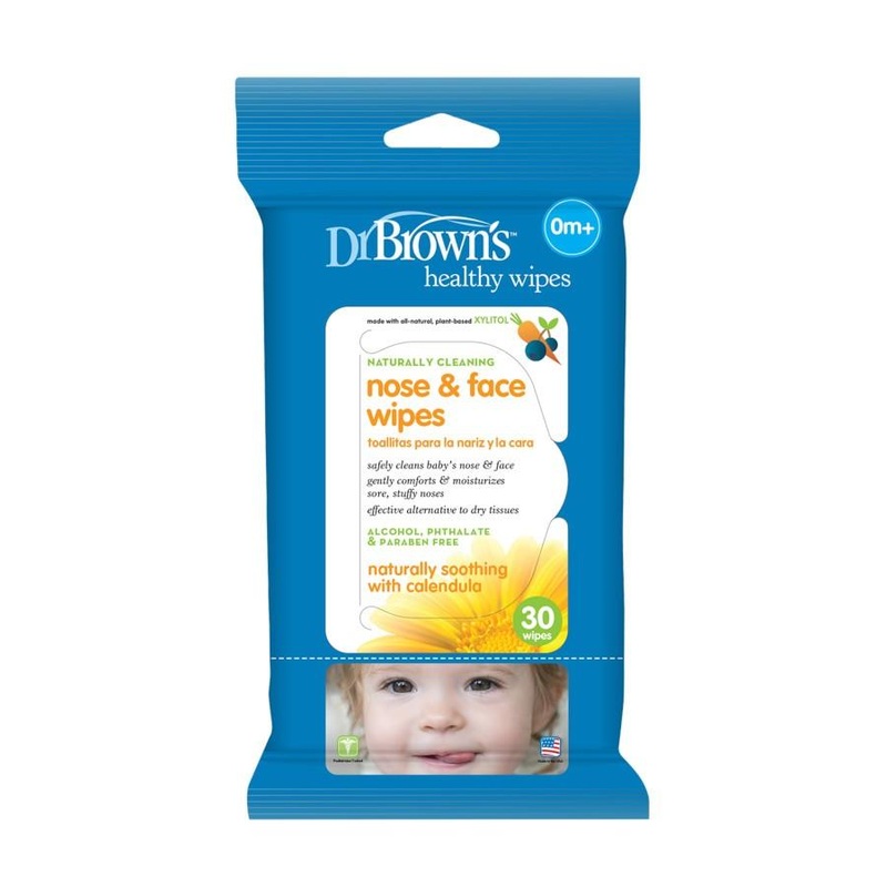 Dr. Brown’s Nose & Face Wipes (30 Count)