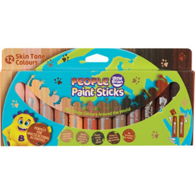 Little Brian People Paint Sticks 12pk