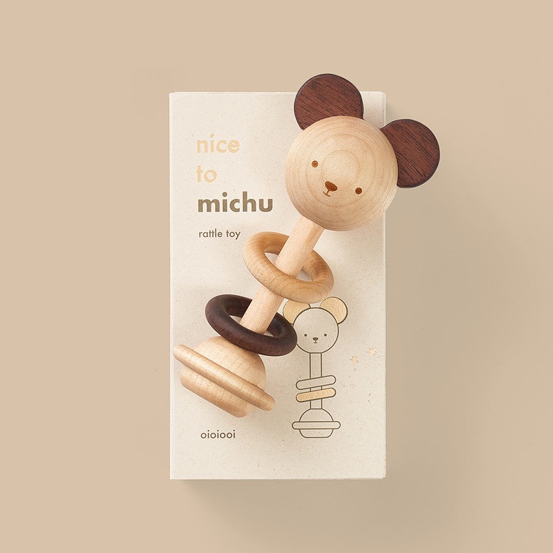 ‘nice to michu’ Rattle Toy