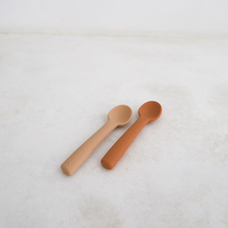 Rommer Silicone Spoon Set – Cinnamon/Nude