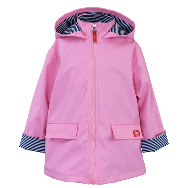 Zipper Raincoat, Parfait Pink
