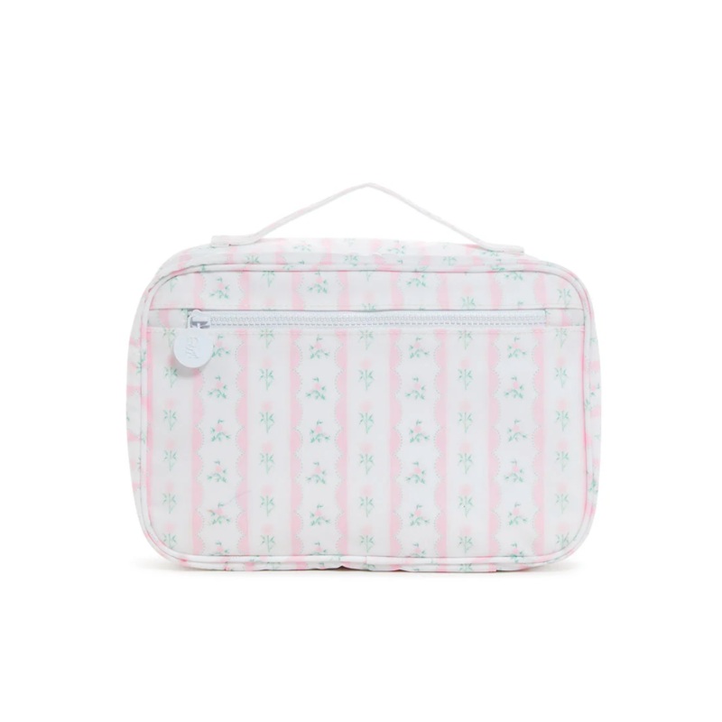 Bundle Up2 Hanging Toiletry Bag, Ribbon Floral Pink