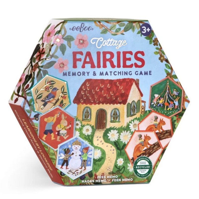 Cottage Fairies Hexagon Matching Game
