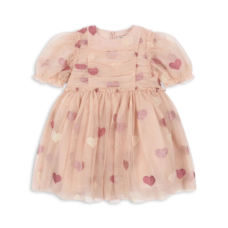 Tullie Dress – Heart Rose Glitter