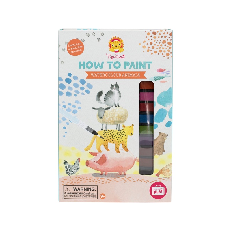 Tiger Tribe How to Paint Watercolour Animals