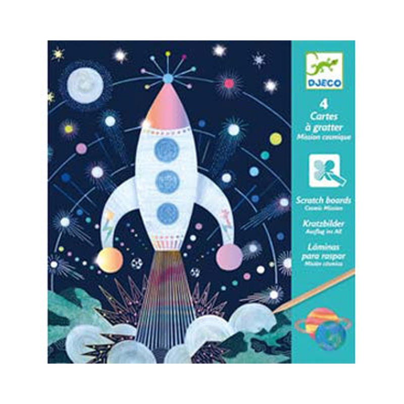 Djeco Cosmic Mission Scratch Cards