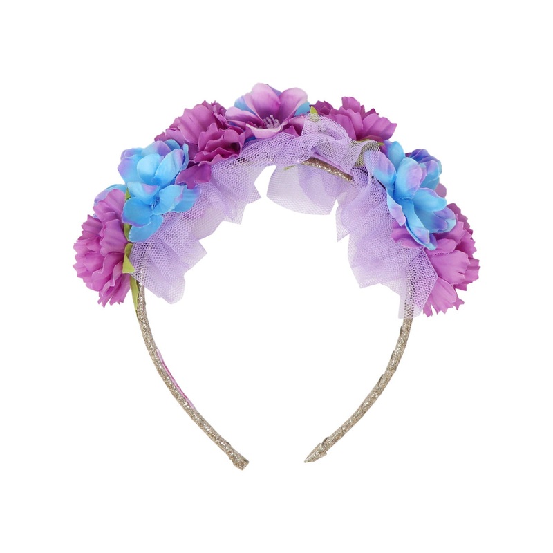 Pink Poppy Mermaid Floral Headband
