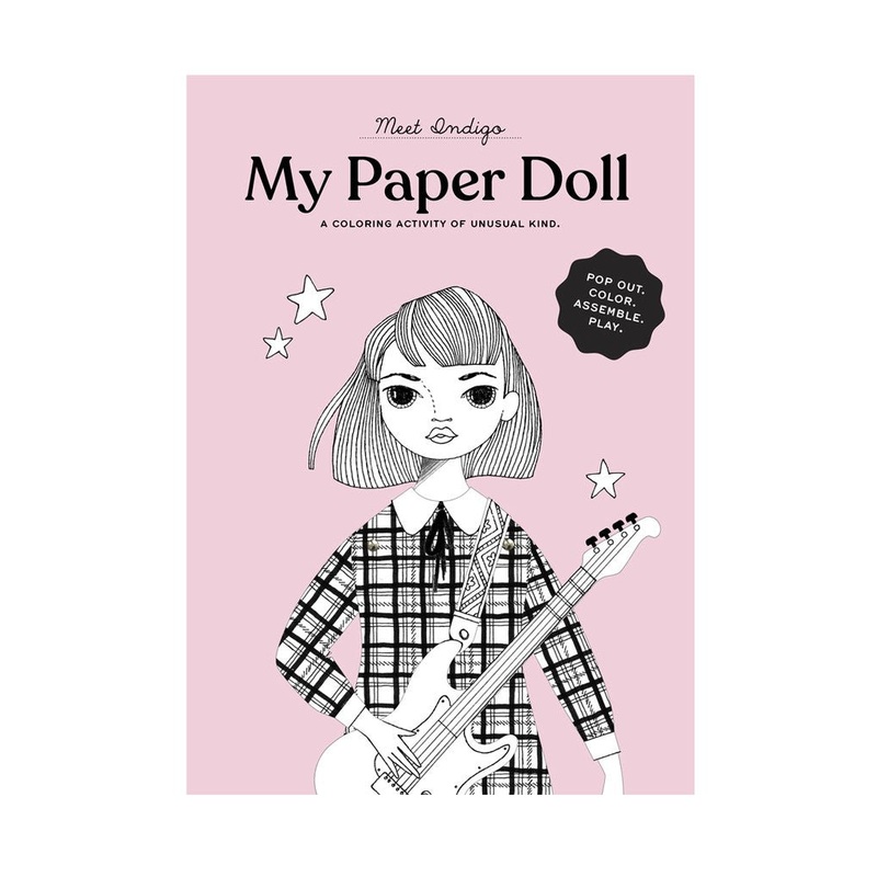 Coloring Paper Doll kit Indigo
