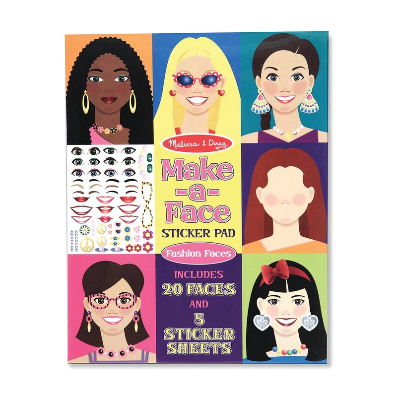Melissa Doug Make a Face Fashion Faces