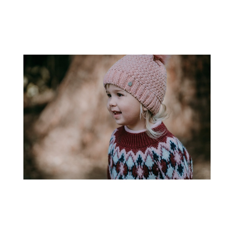 Millymook Valery Girls Beanie One Size – Dusty Pink