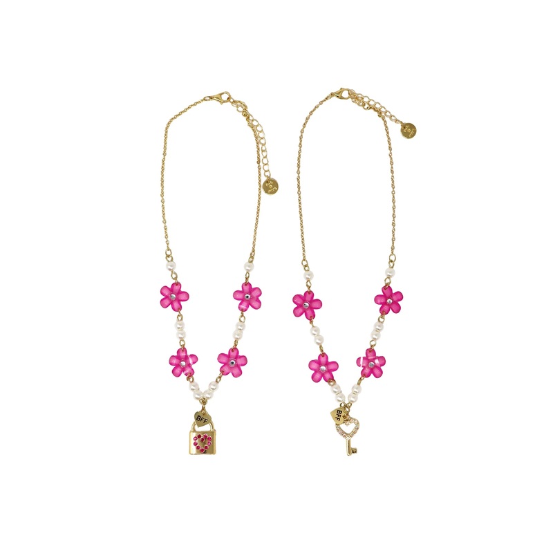 BFF Lock & Key Necklace Set
