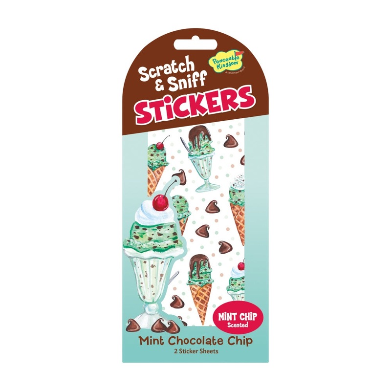 Mini Sticker Scratch and Sniff  Mint Chocolate