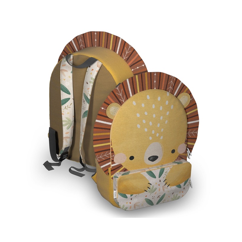 Sassi A4 Junior Cotton Backpack Chompy The Lion