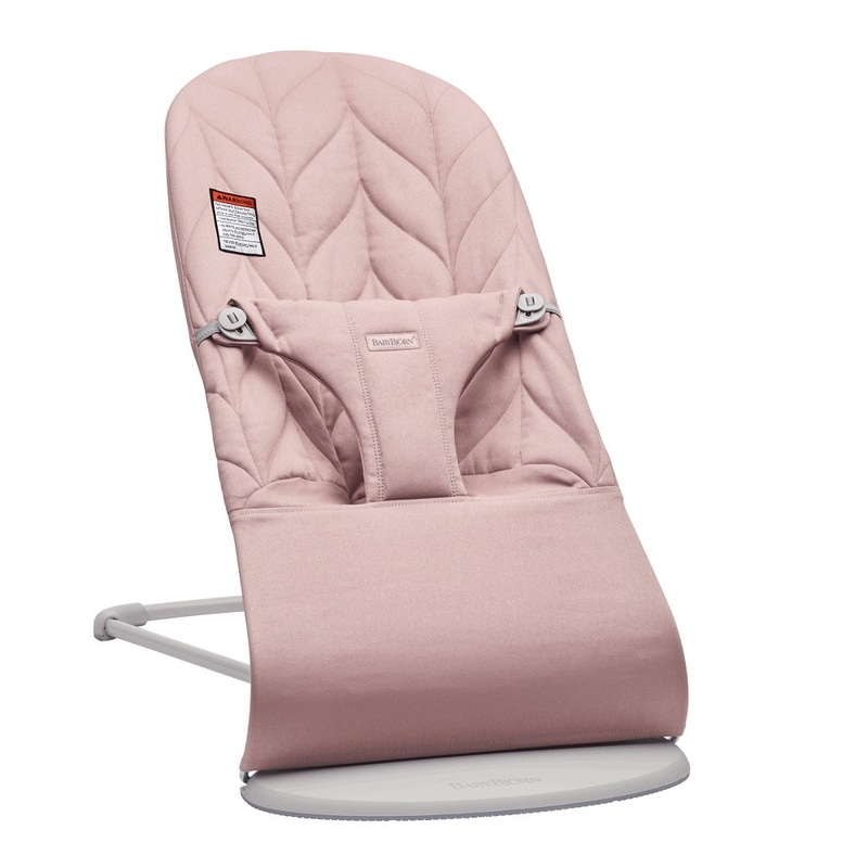 Baby Bjorn Bouncer Bliss Cotton Petal Quilt (Dusty Pink/Light Grey Frame)