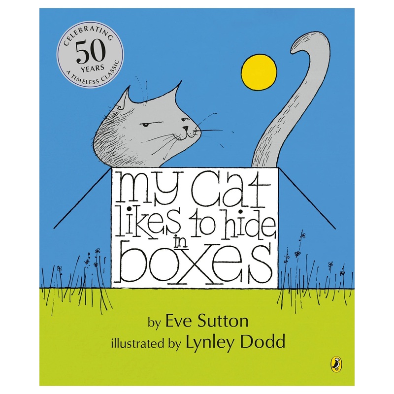 My Cat Likes to Hide In Boxes Hardback Book