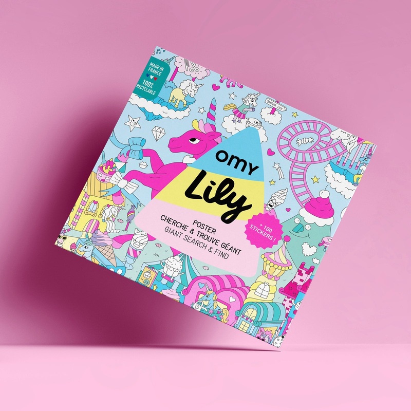 Unicorn Sticker Poster Lily