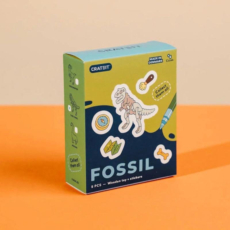 Crateit Dinosaur Fossil Wooden Toy