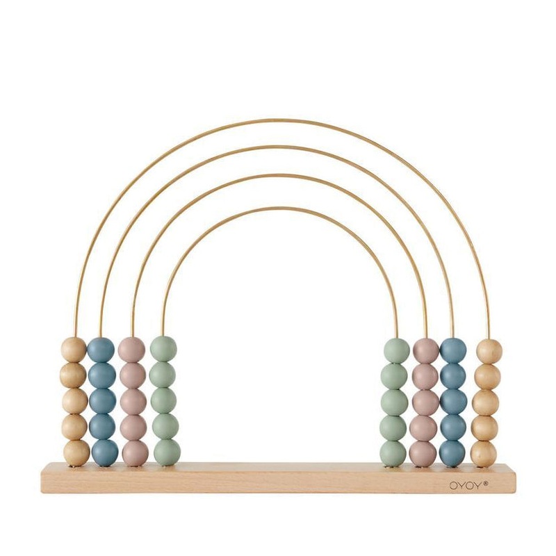 OYOY Rainbow Wooden Abacus Multi-Colour
