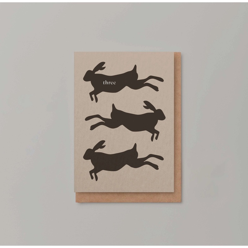 ‘THREE’ Nature Birthday Card