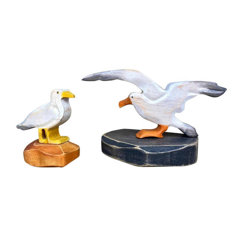 Wooden Sea Birds – Set of 2
