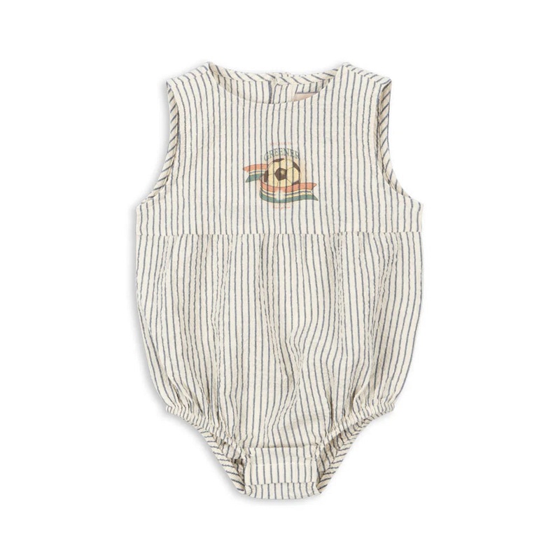 Baby Romper – Stripe Blue