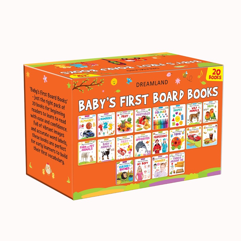 Baby’s First Board Books (A Pack of 20 Books)