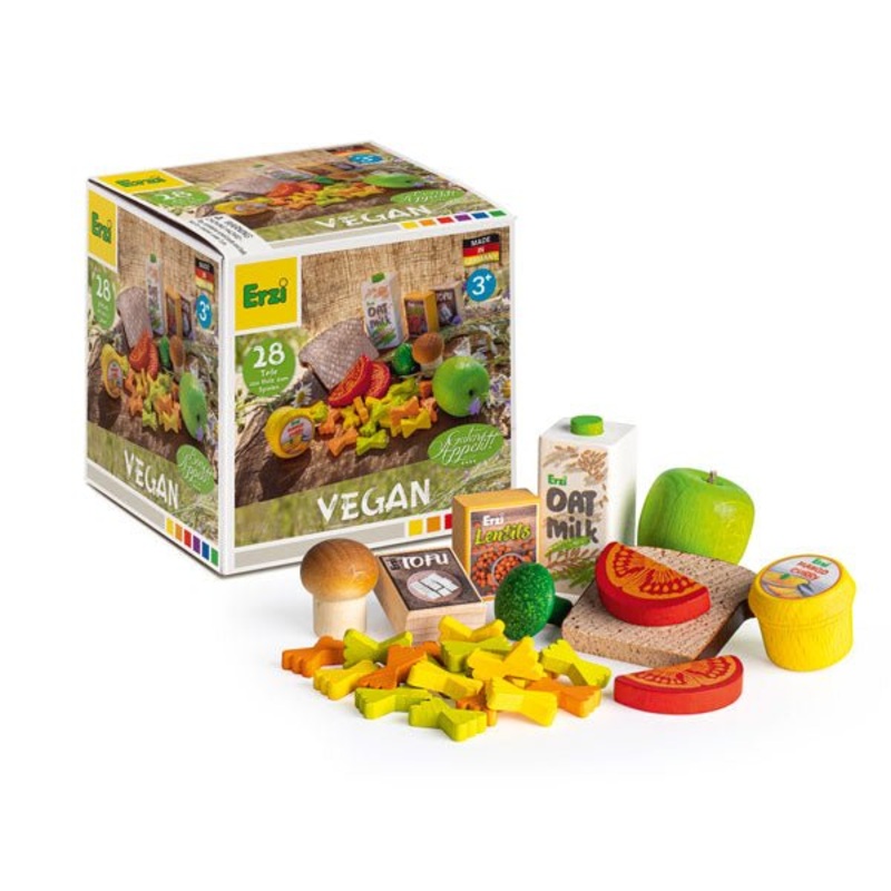 Erzi Wooden Play Food Set – Vegan